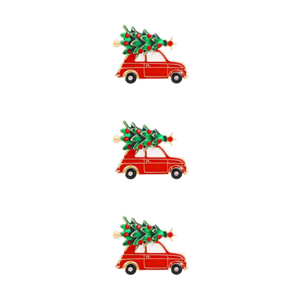 1/2/3/5 Neulan Rinnat Solki Paita Naisten Asusteet Joulu Rintamerkki Lahja Car Type A 3Set