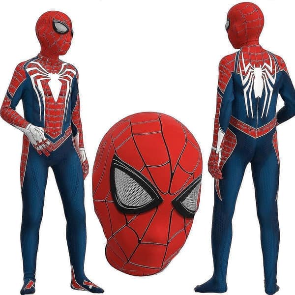 Spiderman-dräkt Spiderman-dräkt Cosplay-dräkt Festdräkt - Perfekt 130cm
