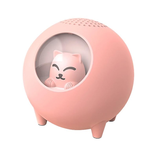 Ny Kreativ Katte Bluetooth Høyttaler Tegneserie Mini Lås og Lad Spray Bærbar Kort Subwoofer Mini Bluetooth Høyttaler Pink