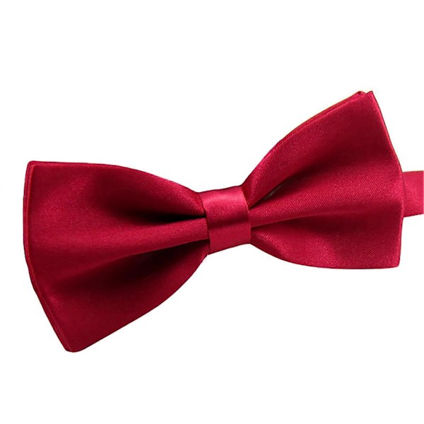 Sinknap Fluga Solid Färg Lätt Att Använda Polyester Justerbar Fluga Förknutna för Formella Tillfällen Red