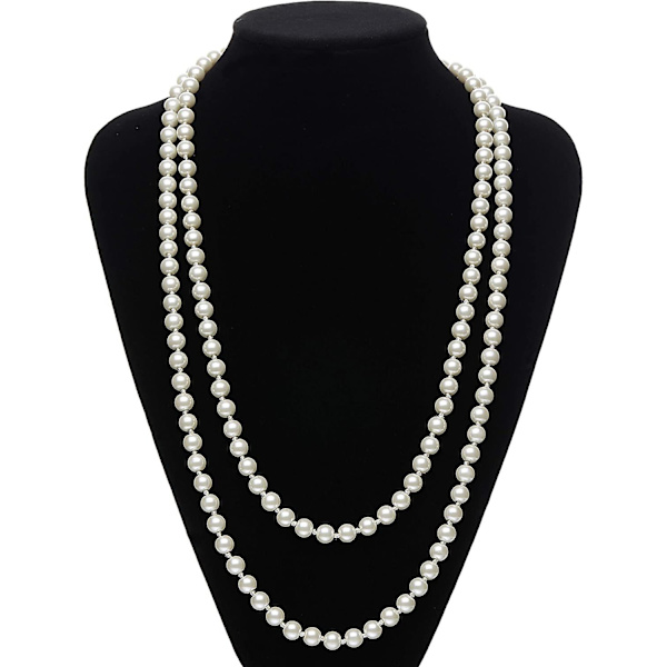 1920-tals Flapper Tillbehör Gatsby Kostymtillbehör Set 20-tals Flapper Huvudband Pärlhalsband Handskar Plast Hållare