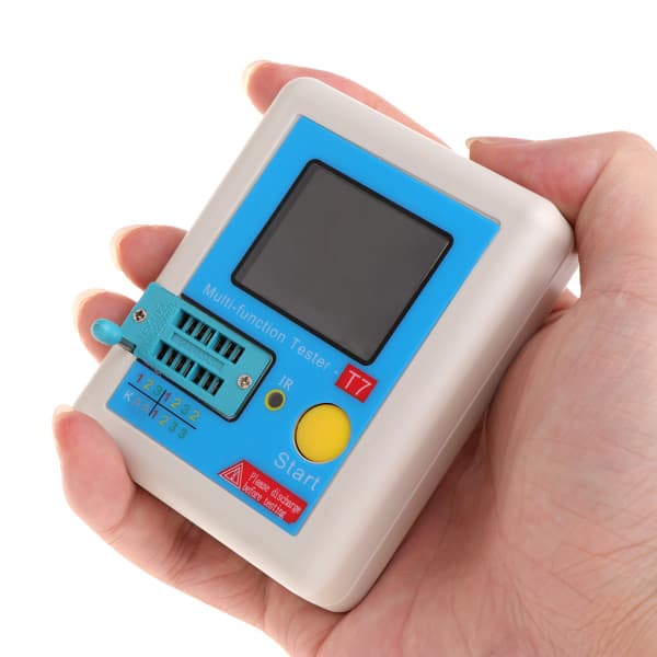Transistortester med 128 TFT LCD-skjerm Diode Triode Kapasitans for LCR ES
