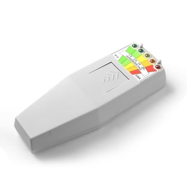 K2 Elektromagnetisk Felt EMF Gauss Meter Strålingsdetektor Bærbar EMF Magnetfeltmonitor 5 LED Gauss SORT