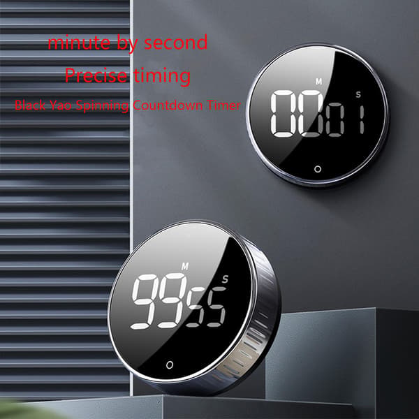 Digital Kökstimer med Stor LED-Display Volymjusterbar Nedräkningsklocka