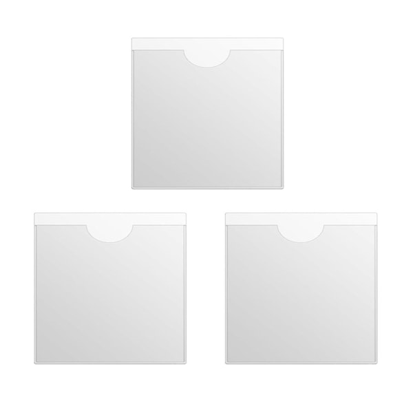 Klare Selvklebende Billett- og Notatholdere Bil Vindskjerm Passholder Notat Plakat Beskyttelsesdeksel for Biltillatelser Merker 2pcs