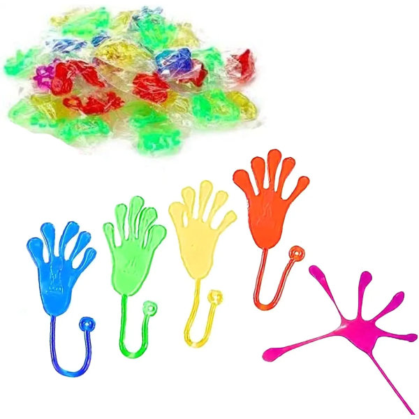 40 Sticky Hands fargerike klebrige hender Bursdag