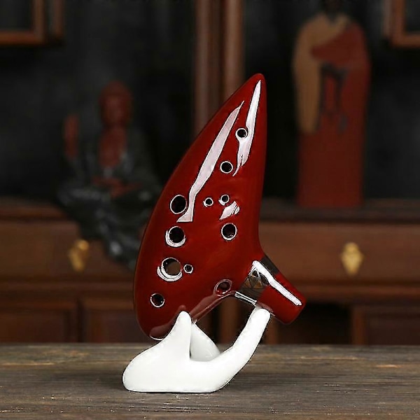 Ocarina Keramisk Alto Legend of Zelda Fløjte Instrument Dark Blue