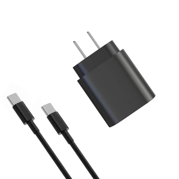 USB C -latausliitin Nopea ja turvallinen puhelimen latausadapteri GalaxyS23, S22, S21, S20, S10, Note 20, A53, A52, A33 A7 Black - US