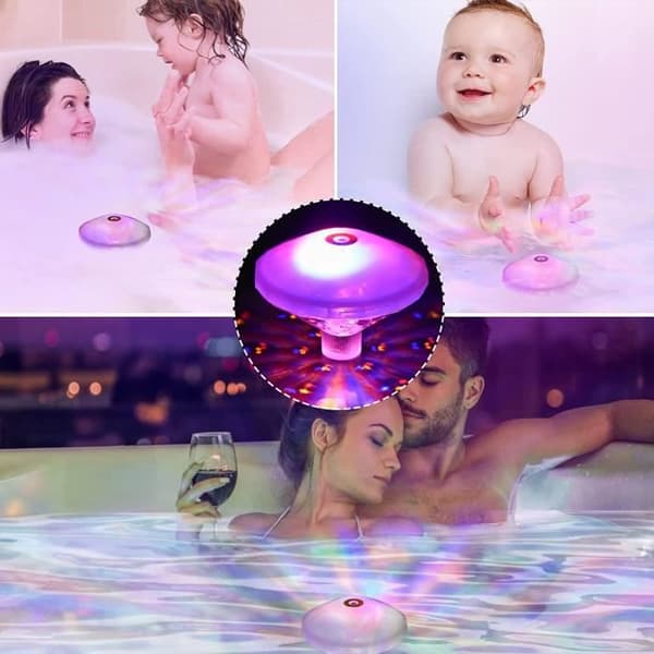 Lampe kelluva LED-lamppu, LED-allasvalo, IP68-vedenpitävät kelluvat LED-lamput 7 eri väritilalla