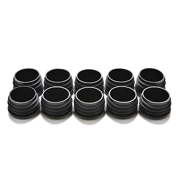 10 kpl Mustaa Muoviset Tyhjäpäät Päätykannet Pistoke Tulppa Pyöreälle Putkelle Hfmqv 32mm