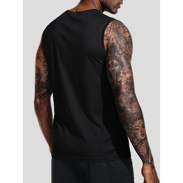 3 st Tank Top för Män Gym Ärmlös Löpning Snabbtorkande Andningsbar Herr Västar Multipack