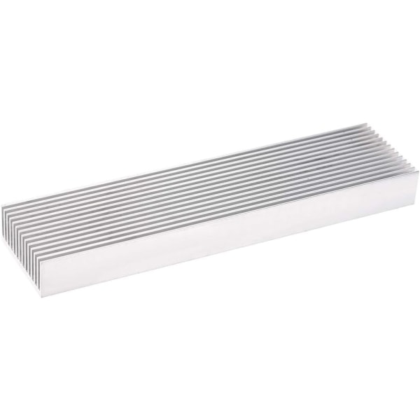 Elektronik Køler Heatsink til MOS GPU IC Chip Sølv 200 x 50 x 20 mm