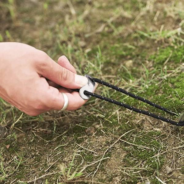 Tältlinjespännare 30 st Aluminiumlegering Tältlina Justerare Paracord Snöre Knäppspänne för Utomhus Vandring Camping
