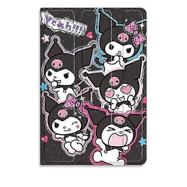 Kawaii Sanrio Kuromi iPad Fodral För iPad 10:e Generationens Fodral Tecknad Trevik Silikon Mjukt Fodral För iPad 7 8 9 Pro 10.5 Air 3 4 5 Skal mini 4 5 7.9 3
