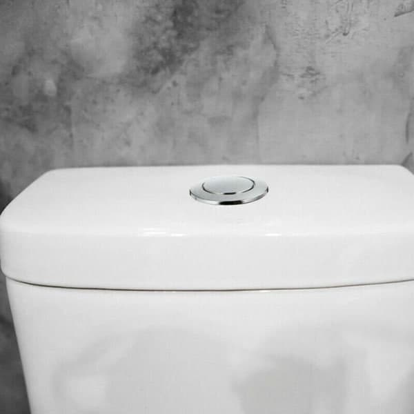 Skyllknapp, 38 mm trykknapp for bad og toalett - Vannbesparende enhet - Passer til toalettcistern