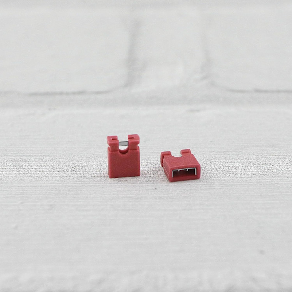 200 st 2-terminal öppen topp jumper cap 2,54 mm standard dator jumper caps mini jumper cap kontakttillbehör för hårddiskar kretskort röd