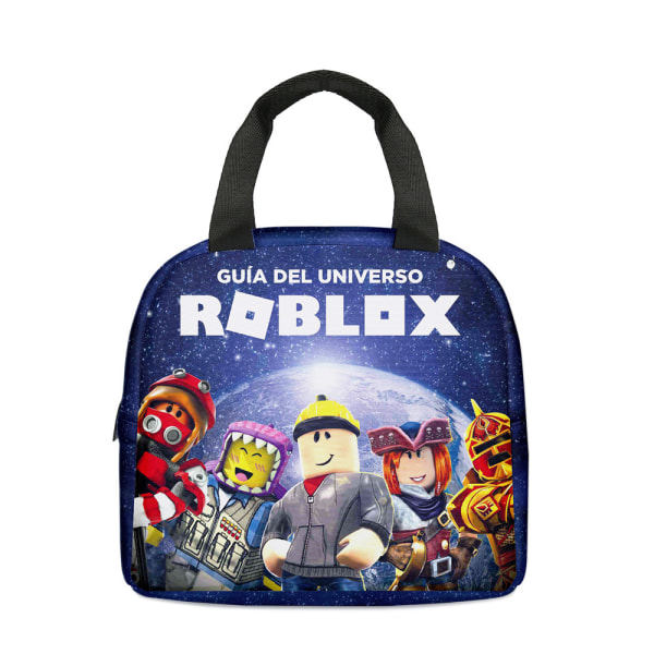 ROBLOX Frokostpose Bento Box Isoleret Picnicpose Børnegave Skole B