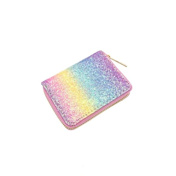 Glitter Pengepung med paljetter og glidelås 4 4 4 4 4