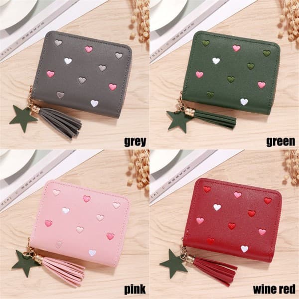 Liten lommebok Kort lommebok pink