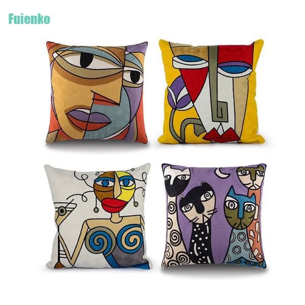 Pudebetræk - Uspecificeret - 45x45cm - Bomuld og linned - Moderne stil - 4 stk.