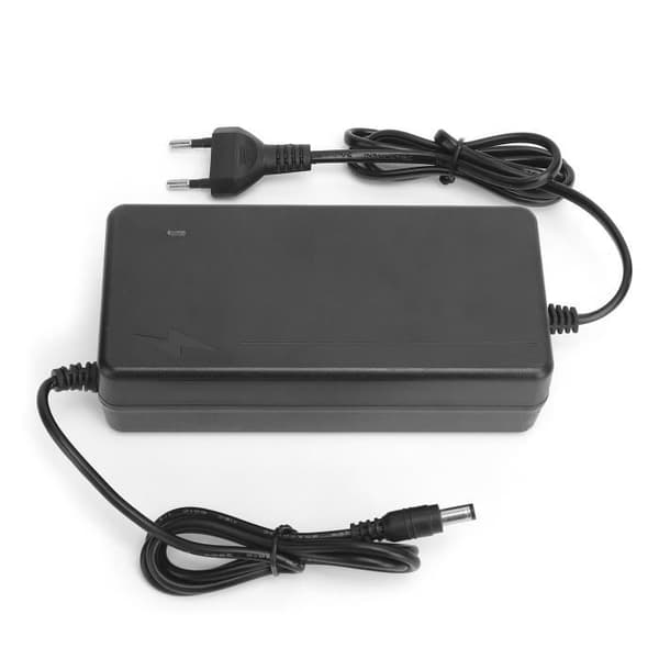 DC 54,6V/2A strømadapter med 5,5 mm plugg, litiumbatterilader, EU-plugg 100-240V