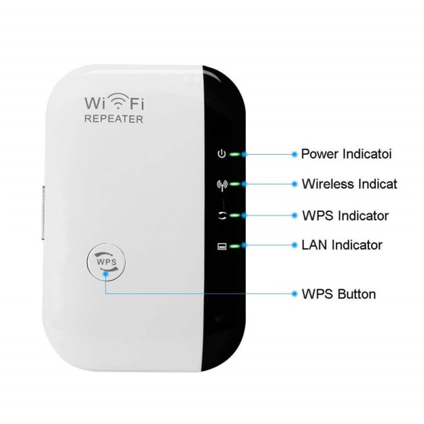 300M Wifi Signal Booster Trådløs Repeater Wifi Forstærker Wifi Range Extender til hjemmekontor-WELLNGS