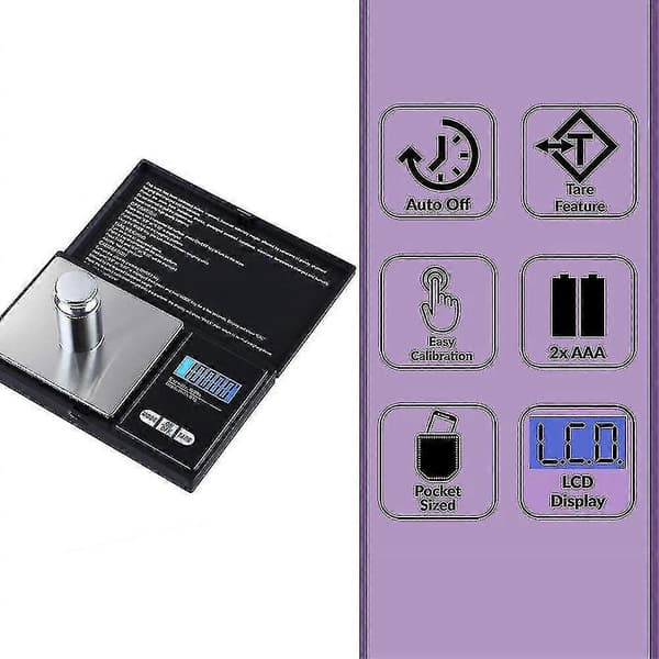 Mini koruvaaka elektroninen vaaka 1000g X 0.1g vaaka