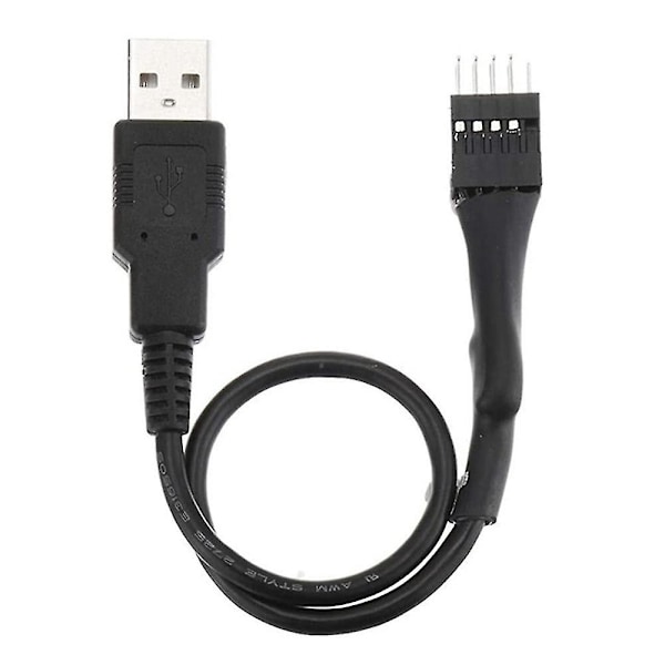 9-pin hane till extern USB A hane PC Moderkort Intern Dataförlängningskabel 20cm
