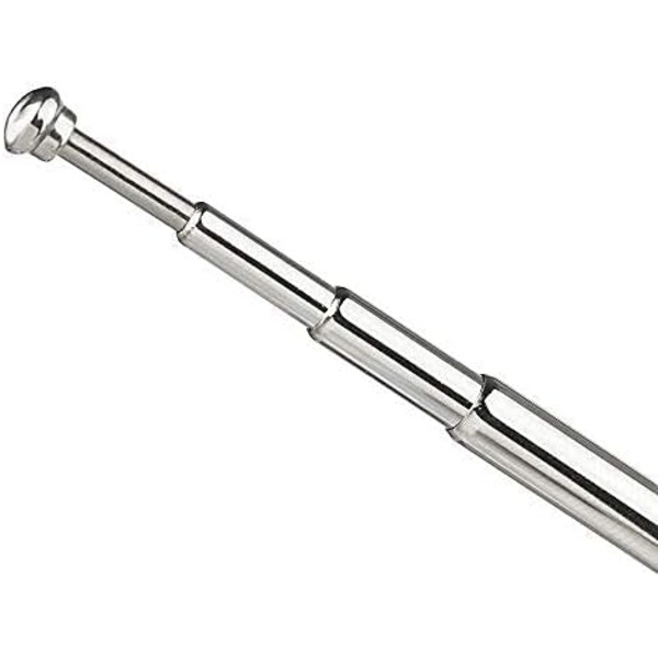Teleskopisk FM-antenne (2-pakning) med 3,5 mm-kontakt, kompatibel med mobiltelefon FM-radio, musikksystem, innendørsradio, Bluetooth-stereomottaker