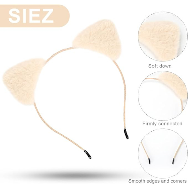 Kissan korva -panta, Alice Cat Hair Hoops eläinten panta Muotipanta Sopii naamiaisiin, Halloweeniin