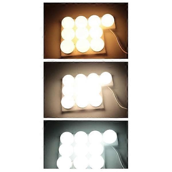10 LED Himmennettävää meikkipeilin valopolttimoa LED-seinävalaisin