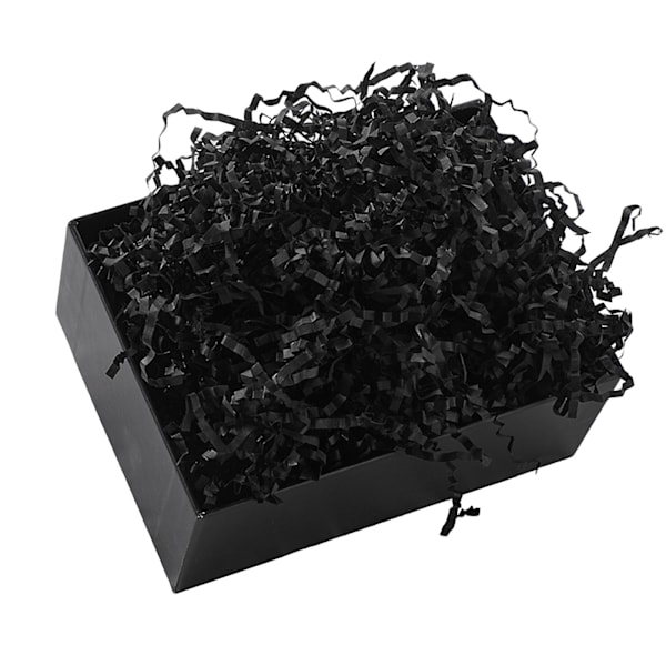 Sinknap Raffiapapper Färgglatt Dekorativt Miljövänligt Presentförpackningsmaterial Raffia Strimlat Papper För Fest Black