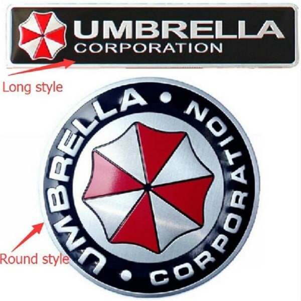 3D-dekaler i aluminiumlegering från Umbrella Corporation Resident Evil B