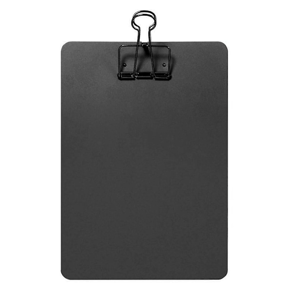 Metallisk Klippbrett Skrivepute Filmapper Dokument Holder Skoleartikler Gaver Elegant black