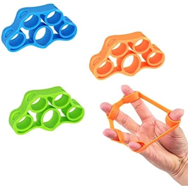 Handgreppsstärkare (3-pack), underarmsövning handstärkare fingersträckarband