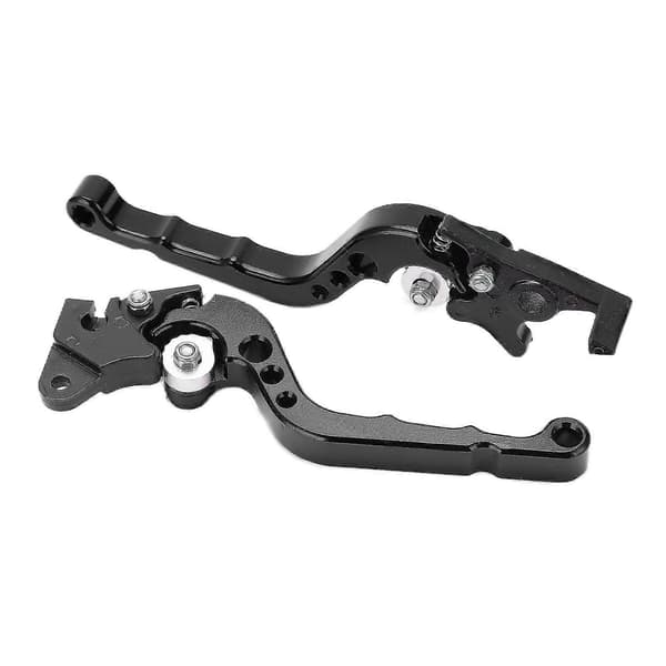 2 stk. sorte justerbare bremsegreb i aluminiumslegering til motorcykel