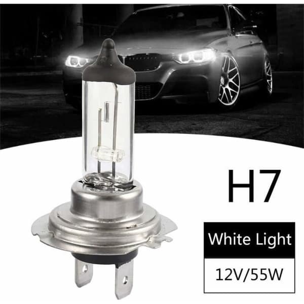 Pakke med 10 12V H7 55W LED Halogenpærer - Lang Levetid, Hvit, Nærlys for Biler