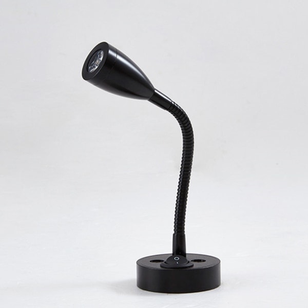 Gooseneck RV Leselampe 12v 3w Nachttischlampe mit Schalter für Lesen Boot Yacht Wohnwagen Wohnmobil Weiß White 6000K