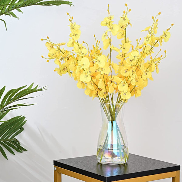 Kvalitetsklar dekorativ glassvase - Rustikk hjemmedekor for moderne gårdshus, ideell hylle, bord og inngangspartidekor, patentert design, skinnende