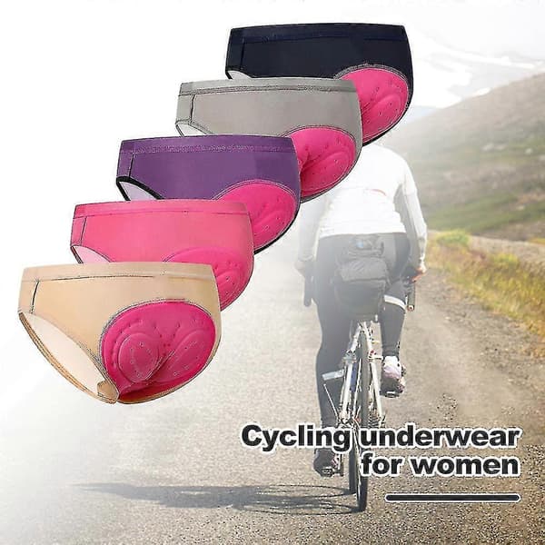 Trekantede sykkeltruser for damer, svetteabsorberende rideundertøy for kvinner Light Grey s S