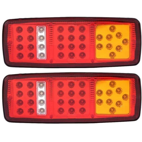 Asuntovaunutarvikkeet 2 kpl 12V LED-takavalot perävaunuun, erittäin kirkas punainen