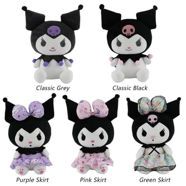 Söt My Melody Tecknad Kuromi Plyschleksak Klassisk Grå Klassisk Grå Classic Grey