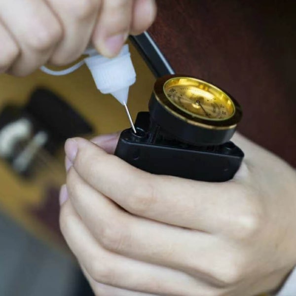 2-i-1 gitarrfuktare hygrometer temperaturfuktighetsmätare för akustisk gitarr ukulele violinspelare utan batteri