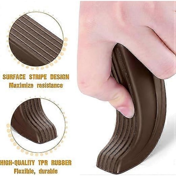 Dörrkil Gummi Dörrkil, Dörrstopp för Flera Golv, 2-pack