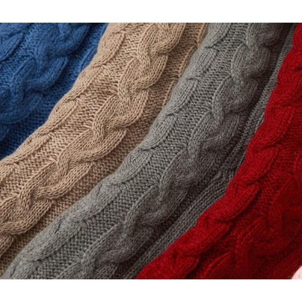 Varma stickade strumpor halkfria strumpor tjocka vinterstrumpor tofflor gray