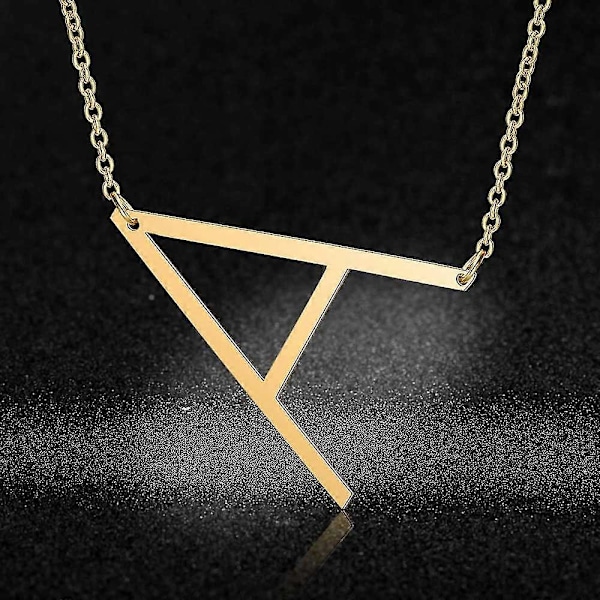 100% Rostfritt Stål Initial Namn Hängsmycke Halsband För Kvinnor Grossist Alfabet A-z 26 Bokstav Mode Halsband