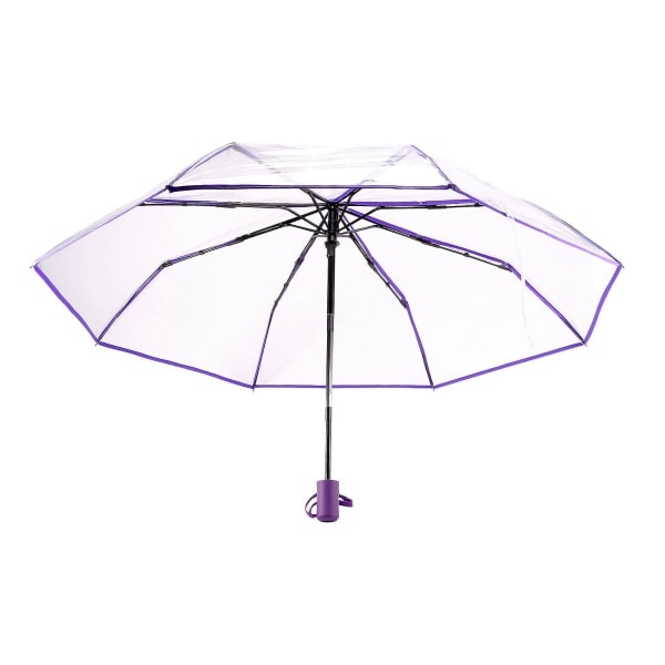 Transparent Umbrella Automatic Umbrella Women Men Auto Umbrella Foldable Windproof Style Clear Umbre