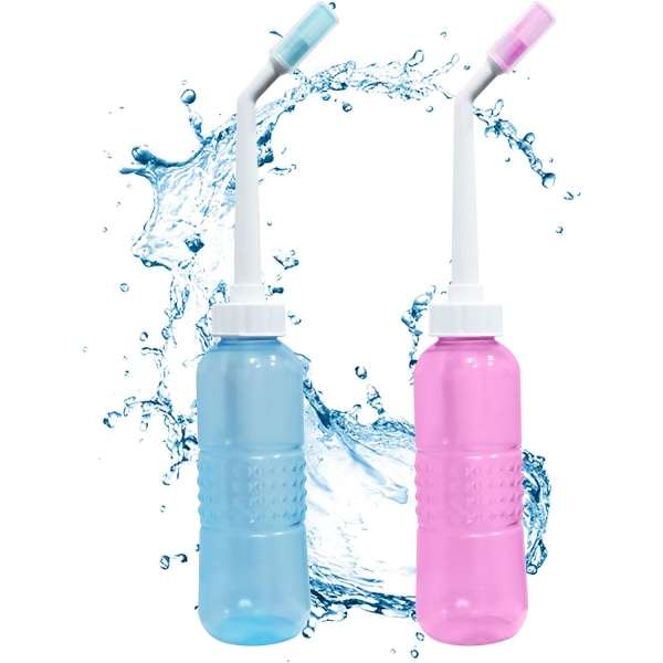 Reisebidet, bærbar håndholdt bidetflaske uttrekkbar spraydyse med stor vannkapasitet, bærbart bidet for personlig hygiene (350 ml)