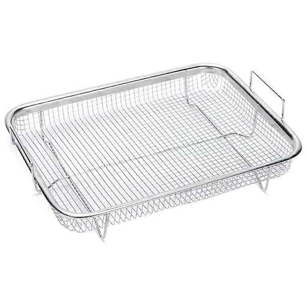 1 st ugnsform, grillkorg i rostfritt stål, non-stick nätkorg, trådkorg för bricka