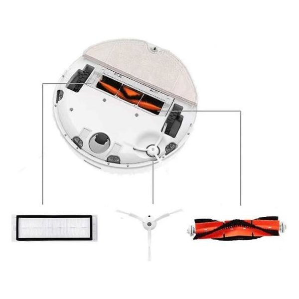 5-pack tillbehör för Xiaomi Roborock Mi Robot S50 S51 S55 S5 S6